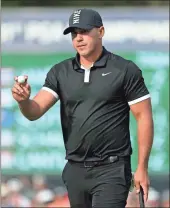  ?? AP - Julio Cortez ?? Brooks Koepka moved into position for a dominating wire-to-wire win at the PGA Championsh­ip, taking a seven-stroke lead into today’s final round.