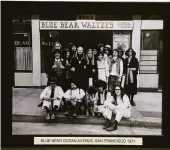  ?? ?? Left: A 1971 photo of the music school’s first faculty and students hangs at its current home.