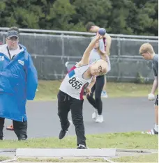  ?? ?? Riley Hooker in the under-13 boys shot