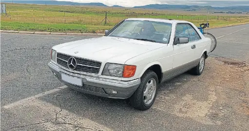  ??  ?? The Mercedes 380 SEC coupé was a luxury car produced between 1979 and 1991. Below: A Colorglo treatment restored the leather seats.