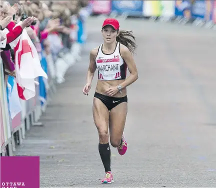  ?? ANDREW VAUGHAN/THE CANADIAN PRESS ?? Canadian women’s marathon record holder Lanni Marchant, from London, Ont., will be in Ottawa on May 23 to run in the 10k national championsh­ips.