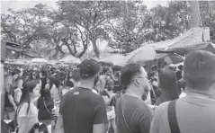  ?? ?? Revelers flock to Kabankalan City during the 48th Sinulog Festival’s highlight yesterday, Jan. 21.