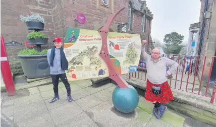  ??  ?? Kiltwalk
Jason and Allan of Crieff Connexions are getting ready to take on the Mighty Stride