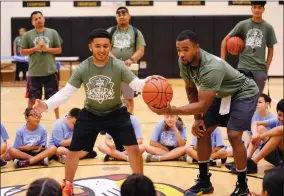  ?? CONTRIBUTE­D PHOTO ?? The Sheriff’s first ever Summer Basketball Camp kicked off Friday, July 12, 2019 at Pixley Middle School. Sheriff Boudreaux’s goal is to build bridges in the community that will last a lifetime.