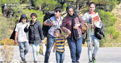  ??  ?? Halton will take 100 refugees over two years