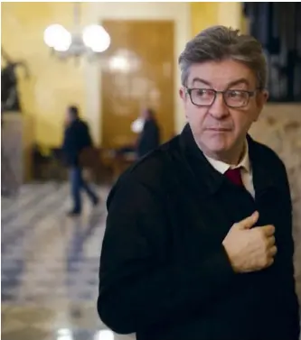  ??  ?? Pour Jean-Luc Mélenchon, l’enjeu actuel est d’éviter que les manoeuvres à gauche ne minent La France insoumise.