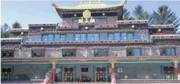  ??  ?? WORLD FAMOUS The Kagyu Samye Ling monastery in peaceful Eskdalemui­r