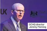  ??  ?? GCHQ director Jeremy Fleming