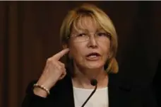  ?? ARIANA CUBILLOS/THE ASSOCIATED PRESS ?? Venezuela’s Supreme Court is weighing criminal charges against chief prosecutor Luisa Ortega Diaz, who was removed from office Saturday.