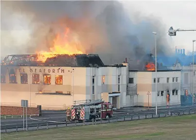  ??  ?? Fire ravaged the Seaforth Hotel in Arbroath in 2006 and the “eyesore” site has blighted the town ever since.