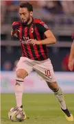  ?? LAPRESSE ?? Hakan Calhanoglu, 24 anni, secondo anno al Milan