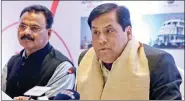  ??  ?? Assam Chief Minister Sarbananda Sonowal at a press conference in New Delhi.