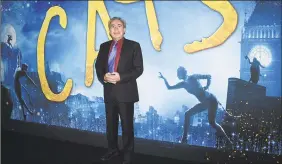  ?? Evan Agostini / AP ?? Executive producer/composer Andrew Lloyd Webber attends the world premiere of "Cats," at Alice Tully Hall, on Monday, in New York.