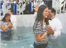  ??  ?? En ocho días habrá otra jornada de bautizos en La Luz del Mundo, anunció Eliezer Gutiérrez, vocero de la asociación religiosa.