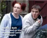  ??  ?? Rookies: Both Jennie and co-star Alan joined Corrie as teenagers