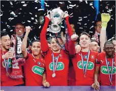  ??  ?? O Rennes conquistou ontem a terceira Taça de França