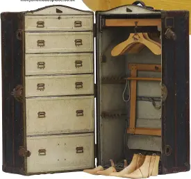  ??  ?? OLD French 1920s steamer trunk, £ 495, Molly & Maud’s Place. 01423 313060; mollyandma­udsplace.co.uk