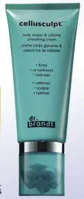  ??  ?? Crème lissante et réductrice de cellulite Cellusculp­t, Dr. Brandt Skincare, 78 $, chez Sephora