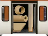  ??  ?? WITH BAR STOCK AND SHEET MADE FROM THE HIGHLY WEAR-RESISTANT IGLIDUR RW370, SPECIAL SHAPES CAN BE PRODUCED EASILY FOR USE IN TRAINS. THESE INCLUDE SPECIAL PLAIN BEARINGS OR EVEN PROFILES.