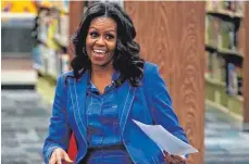  ?? FOTO: AFP ?? Mit ihrem Buch „Becoming“geht Michelle Obama auf Lesetour.
