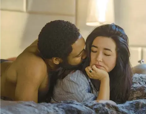  ?? AMAZON PRIME VIDEO ?? Donald Glover and Maya Erskine star in the series “Mr. & Mrs. Smith.”