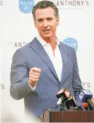  ?? Amy Osborne / Special to The Chronicle ?? Gov.-elect Gavin Newsom inherits a $15 billion budget surplus.