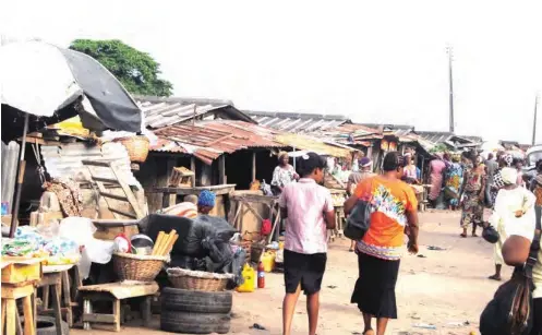  ??  ?? The Agbalata Internatio­nal Market, Badagry