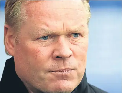  ?? PA. ?? Ronald Koeman has been sacked by Everton with the Toffees languishin­g in relegation zone.