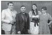  ??  ?? Project Runway All Stars returns to Lifetime today with (from left) judge Isaac Mizrahi, guest judge Michael Costello, judge Georgina Chapman and host Alyssa Milano. Curtain rises at 8 p.m.