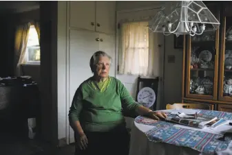  ?? Photos by Gabrielle Lurie / The Chronicle ?? Tamara Terichow, shown in her San Rafael kitchen, was separated from her sister in 1944, three years after German forces kicked their family out of its Russian home in World War II.