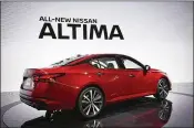  ?? MICHAEL NOBLE JR. / BLOOMBERG ?? Altima designer Ken Lee said that in the vehicle’s new look, he sought a performanc­e-oriented, hug-the-road appeal that SUVs can’t match.