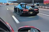  ??  ?? The £750,000 Mclaren Senna was spotted on the M25