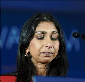  ?? ?? UNDER FIRE: Home Secretary Suella Braverman “misused” position.