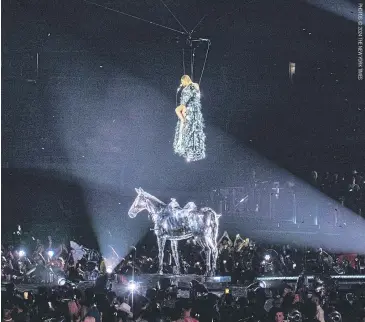  ?? ?? Beyoncé performs during the Toronto stop of her Renaissanc­e tour last year.