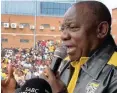  ??  ?? President Cyril Ramaphosa