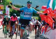  ??  ?? 2 Novena etapa para Sam. Bennett y la Vuelta a Turquía prosiguen su idilio iniciado en la edición de 2017.