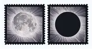  ?? SOURCE: U.S. POSTAL SERVICE ?? The Total Solar Eclipse Forever stamp, which commemorat­es the Aug. 21 eclipse, changes when you touch it.