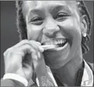  ?? TOM PENNINGTON/GETTY ?? Tamika Catchings, a four-time Olympic gold medalist and WNBA champion, was selected as one of the 2020 inductees into the Naismith Memorial Hall of Fame.