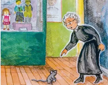  ?? Illustrati­on: Irmgard Maurer ?? Illustrati­on aus Irmgard Maurers Buch „Käthe Mause Märchen“, die Käthe Kruse zeigt.