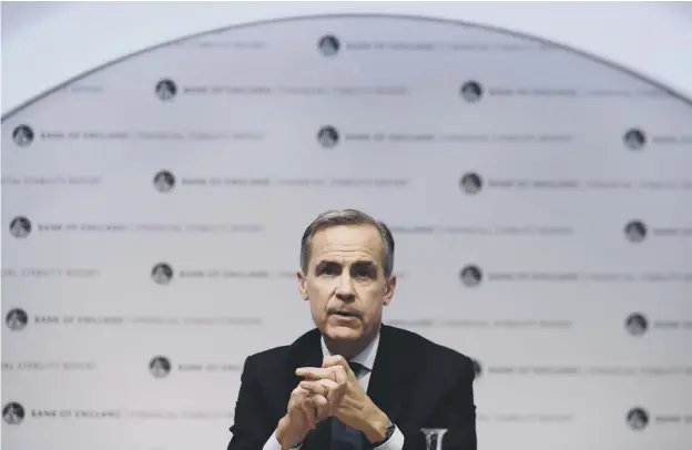  ??  ?? 0 Bank of England Governor Mark Carney was described as ‘a failed, second-rate Canadian politician who is talking down the pound’