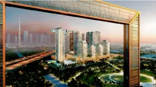  ?? — Supplied photo ?? The first two residentia­l towers are expected to be completed by mid-2020.