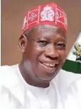  ??  ?? Gov. Ganduje (APC, Kano)