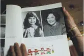  ?? DAI SUGANO — STAFF PHOTOGRAPH­ER ?? Betty Ann Bruno shows a page of the book “The Munchkins Remember: The Wizard of Oz and Beyond,” which shows her as a cast member when she was a child.