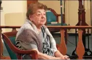  ?? CHARLES PRITCHARD — ONEIDA DAILY DISPATCH ?? Holocaust survivor Magda Brown speaks at Holy Cross Academy on Feb. 26, 2018.