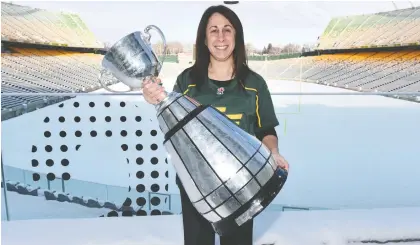  ?? FILES ?? Last year, Janice Agrios became the first female chair of the nine-person board of the community-owned Edmonton Eskimos.