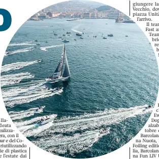  ??  ?? 50 Un momento dell’edizione 2018 della Barcolana, la regata entrata nel Guinness World Record