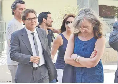 ?? M. G. ?? Teodoro Garrido, acudiendo a declarar en el juzgado de Cádiz por el caso Bahía Competitiv­a en 2017.