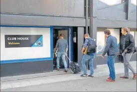  ?? AFP ?? Investigat­ors enter the premises of reigning Belgian champions Club Brugge on Wednesday.