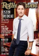  ??  ?? Justin Trudeau will be the first Canadian prime minister ever to be featured on a Rolling Stone cover in its Aug. 10 edition.