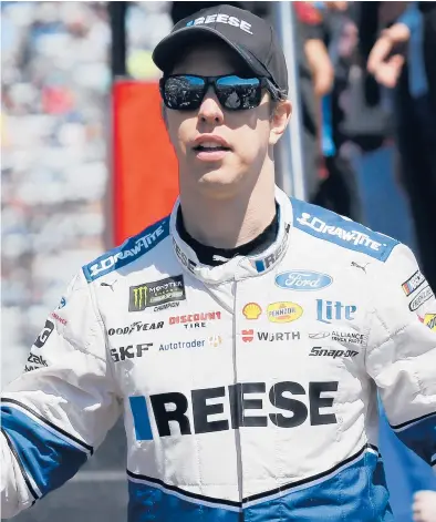  ?? STEVE HELBER/AP ?? NASCAR driver Brad Keselowski says he hasn’t decided yet whether to get vaccinated against COVID-19.